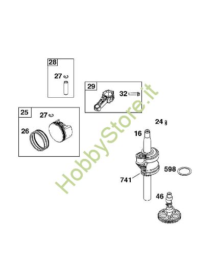 F - GRUPPO ALBERO MOTORE B&S - 09 €¦ 093J02-0079-H5 brand Stihl